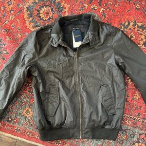 Piombo Men's‎ Large Black Harrington Bomber Jacket